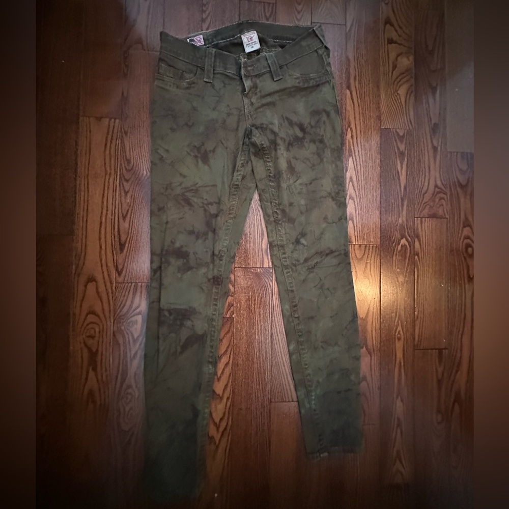 True Religion Olive Skinny Jeans